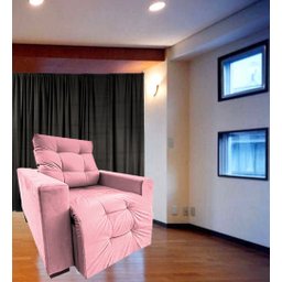 Poltrona Amamentação Retratil E Reclinavel Sala Quarto Mamae Sofia Rosa - 1