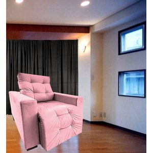 Poltrona Amamentação Retratil E Reclinavel Sala Quarto Mamae Sofia Rosa