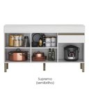Ver imagem 5 de Balcao com Tampo 3 Portas 1 Gaveta 150 Cm Line Supremo Ktp