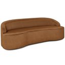 Ver imagem 1 de Sofá 4 Lugares Curvo Living Lótus D02 Couríssimo Whisky 230cm B-90