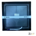 Ver imagem 5 de Kit 2 Plafon Luminária Painel Quadrado Recuado Sobrepor 18w - Preto - Branco Quente 3000k - 110v/220