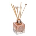 Ver imagem 1 de Difusor de Aromas Vidro Cubo Degradê Cristal/rosé Gold Metálico 100ml - Capim Limão