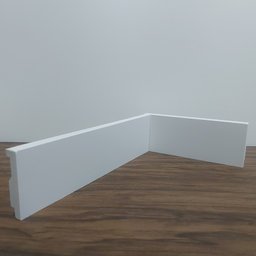 Rodapé de Poliestireno 5cm Liso Branco (5x1x240cm) - 7