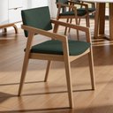 Ver imagem 5 de Kit 04 Cadeiras para Sala de Jantar Estar Living Giorgia B04 Suede Verde Musgo - Lyam Decor
