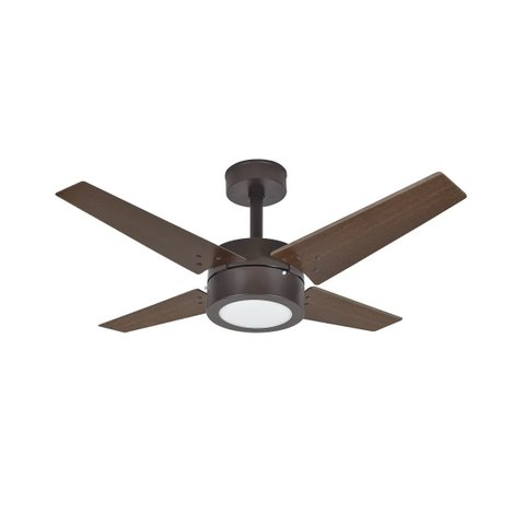 Ventilador de Teto Infinity Linea LED 3000K Marrom 4 Pás 110 V + Controle 1054