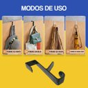 Ver imagem 2 de Gancho Porta Multiuso Resistente sem Furaçao Suporte para Bolsa Casaco Toalha Organizaçao Casa