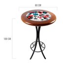 Ver imagem 2 de Mesa Bistrô Alta de Azulejo e Madeira Maciça Empório Tambo - Oh My - Imbuia