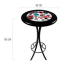 Ver imagem 2 de Mesa Bistrô Alta de Azulejo e Madeira Maciça Empório Tambo - Oh My - Preto