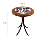 Ver imagem 2 de Mesa de Canto para Cozinha Pequena Madeira Maciça Empório Tambo - Oh My - Imbuia