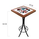 Ver imagem 2 de Mesa Alta Bar Quadrada de Madeira Maciça e Azulejo Empório Tambo - Oh My - Imbuia