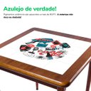 Ver imagem 7 de Mesa Quadrada Mosaico Azulejo para Casa Edícula Empório Tambo - Oh My - Imbuia