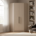 Ver imagem 1 de Guarda-Roupa Canto Closet com 2 Portas e 2 Gavetas MDF Requinte+ Marrom/Duna