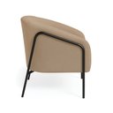 Ver imagem 6 de Poltrona Sala Industrial Alta Preto Kit 2 Stella Suede Marrom Rato D03 - D’Rossi