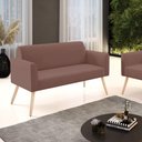 Ver imagem 6 de Sofá Namoradeira Pés Palito Natural Marisa Veludo D03 - D\'rossi Cor Rose
