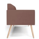 Ver imagem 2 de Sofá Namoradeira Pés Palito Natural Marisa Veludo D03 - D\'rossi Cor Rose