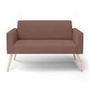 Ver imagem 7 de Sofá Namoradeira Pés Palito Natural Marisa Veludo D03 - D\'rossi Cor Rose