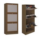 Ver imagem 1 de Kit 2 Sapateiras Tropical 3 Portas Multiuso Vertical Poquema