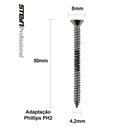 Ver imagem 6 de Parafuso Inox Auto Atarraxante Chata Phillips Stein 4,2x50 Caixa com 100 Peças