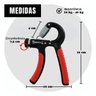 Hand Grip Fortalecedor de Mãos e Punhos Treino Fisioterapia Preto - 8