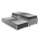 Ver imagem 1 de Bicama Box Solteiro 88x188 Courino Linho com Dois Colchões Espuma Firme Ecoflex