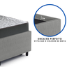 Bicama Box Solteiro 88x188 Courino Linho com Dois Colchões Espuma Firme Ecoflex - 6