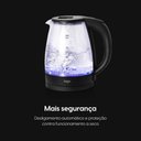 Ver imagem 6 de Chaleira Elétrica Elgin Visio Glass Vidro 2L 1500W Preto 220V