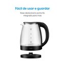 Ver imagem 5 de Chaleira Elétrica Elgin Visio Glass Vidro 2L 1500W Preto 220V