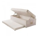 Ver imagem 2 de Cama Box Solteiro Conjugado 63x88x188cm com Molas Evolution Branco Herval