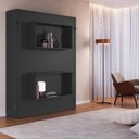 Ver imagem 2 de Cama Casal Articulada Vertical 145,6cm X 208cm com 2 Nichos Cor:grafite