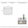 Mesa de Cabeceira 40 cm Suspensa Multimóveis MP4040 Branca - 3