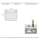 Ver imagem 3 de Mesa de Cabeceira 40 cm Suspensa Multimóveis MP4040 Branca