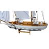 Barco Veleiro Escuna de Madeira Branco 50 Cm - 51x51cm - 4