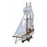 Barco Veleiro Escuna de Madeira Branco 50 Cm - 51x51cm - 6