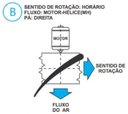 Ver imagem 3 de Hélice para Exaustor Diam. 450mm c/6 Pás em Nylon Preto 40° - 19mm - B