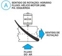 Ver imagem 2 de Hélice para Exaustor Diam. 450mm c/6 Pás em Nylon Preto 40° - 19mm - B