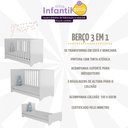 Ver imagem 3 de Kit Berço para Gêmeos 3 em 1 com Colchões Inclusos Multimóveis Mp4393 Branco
