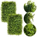 Ver imagem 3 de Kit 7 Placas de Grama Artificial para Muro Inglês e Jardim Vertical Interno Premium Alto Realismo
