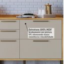 Ver imagem 5 de Cozinha Completa Modulada 100% MDF 5 Peças 11 Portas 5 Gavetas e Vidro 349cm Vicenza Espresso Móveis Bege/Amêndoa/Off White