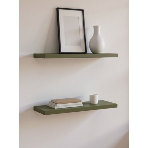 Kit de 2 Prateleiras 150cm MDF Verde - On Móveis
