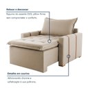 Ver imagem 6 de Poltrona do Papai Retrátil Base Madeira Maciça Paris