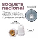Ver imagem 4 de Cúpula de Abajur 39x13x29cm Tecido Algodão Soquete Nacional Ref 09A