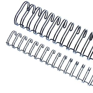 Wire-o Garra Duplo Anel 1/2" para 100 Fls A4 3x1 Preto 100 Und