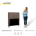 Ver imagem 3 de Cabeceira Cama Box Solteiro Luna 90cm Corano Marrom - Abmaza