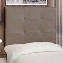 Ver imagem 2 de Cabeceira Cama Box Solteiro Luna 90cm Corano Marrom - Abmaza