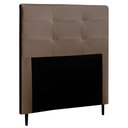 Ver imagem 1 de Cabeceira Cama Box Solteiro Luna 90cm Corano Marrom - Abmaza