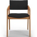 Ver imagem 4 de Kit 06 Cadeiras para Sala de Jantar Estar Living Giorgia B04 Suede Preto