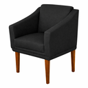 Ver imagem 2 de Poltrona Estofada para Consultorio Clinica Davi Tecido Suede:preto