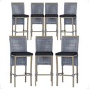 Ver imagem 1 de 7 Banqueta em Alumínio Roma Fendi Corda Náutica Tecido 12