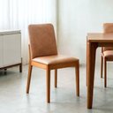 Ver imagem 2 de Kit 8 Cadeiras Sala de Jantar Pequi CabeCasa MadeiraOriginals Courino Marrom/Castanho