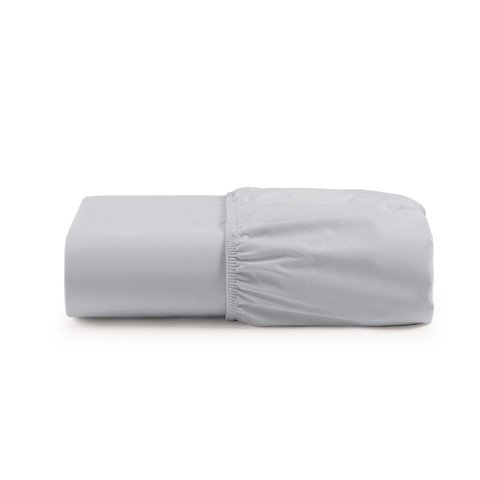 Lençol Premium Soft Avulso de Baixo Casal Padrão com Elástico Micropercal 600 Fios Cinza